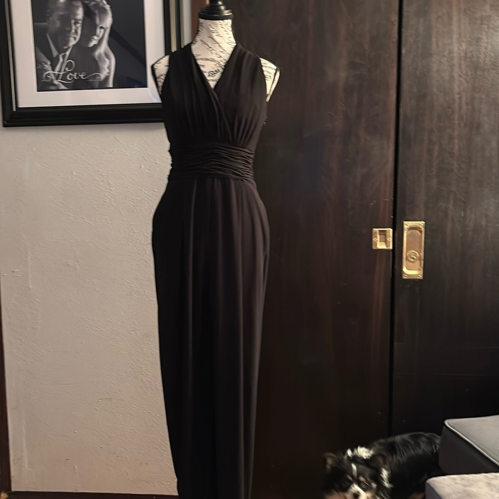 Nine West Elegant Black Halter Jumpsuit